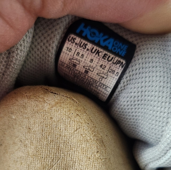 NWT HOKA Anacapa One One Low GTX Hiking Sneakers Shoes Size 10 - Picture 7 of 8